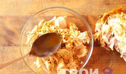 домашняя шаурма с курицей