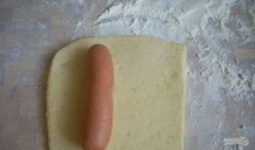 сосиски в бездрожжевом тесте в духовке