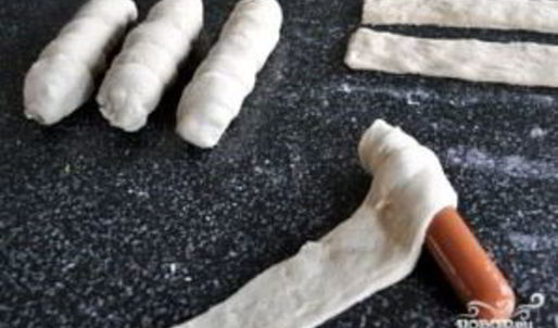 сосиски в тесте в духовке