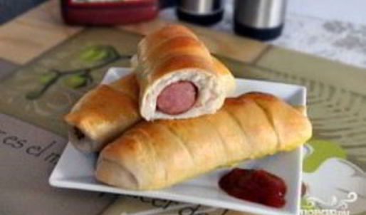 сосиски в тесте в духовке