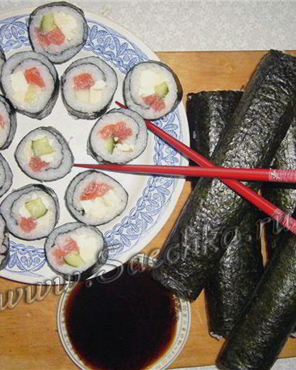 Рецепт суш с крабовыми палочками