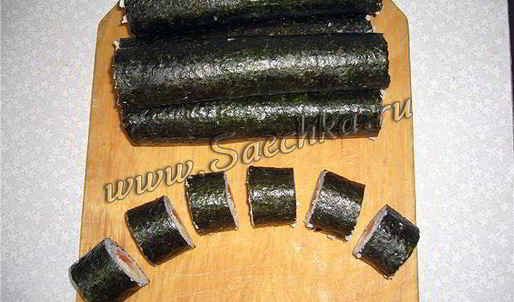 суши с крабовыми палочками