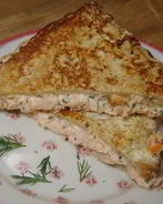 Горячие сэндвичи с семгой