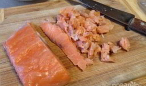 горячий сэндвич с лососем