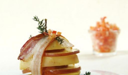 картофельный сэндвич с сальсой