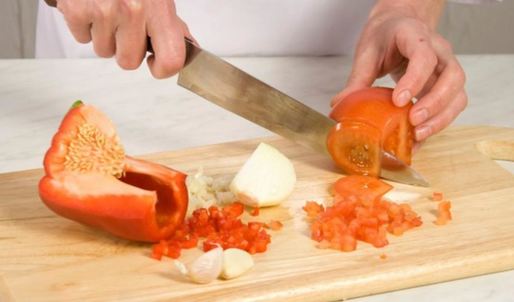 картофельный сэндвич с сальсой