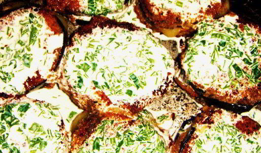 сэндвич из баклажанов с сыром в хрустящей панировке