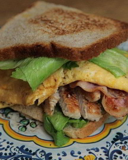 Рецепт сэндвича с индейкой и беконом