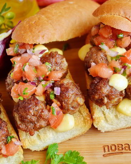 Рецепт сэндвича с мясными шариками