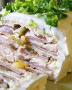 Сэндвич со сливочным сыром и ветчиной