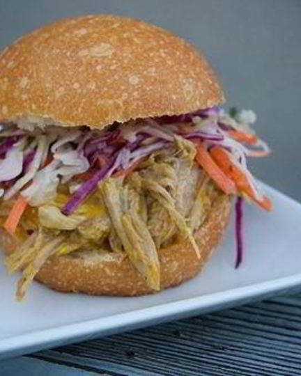 Рецепт сэндвичи со свининой, жареной в пиве с овощами