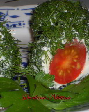 Сырная закуска с помидорами