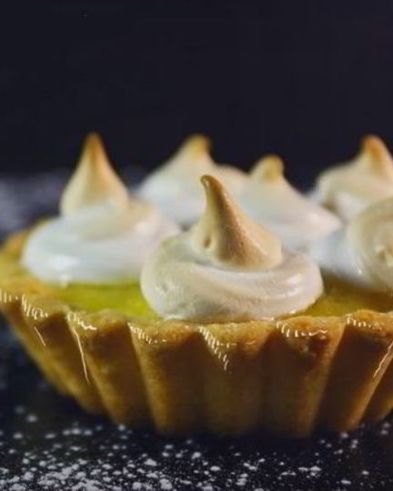 Рецепт лимонной тарталетки с меренгой