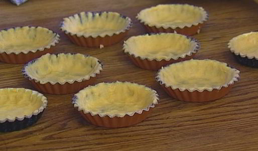 лимонные тарталетки с голубикой