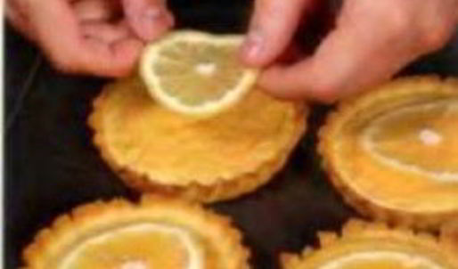 мини-тарталетки с лимонами и апельсинами