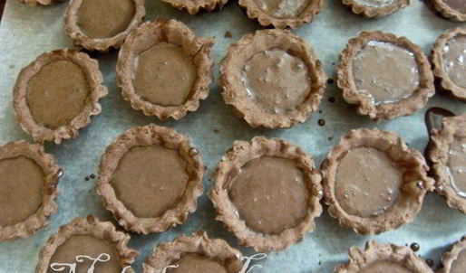 шоколадные тарталетки с кофейно-шоколадным кремом