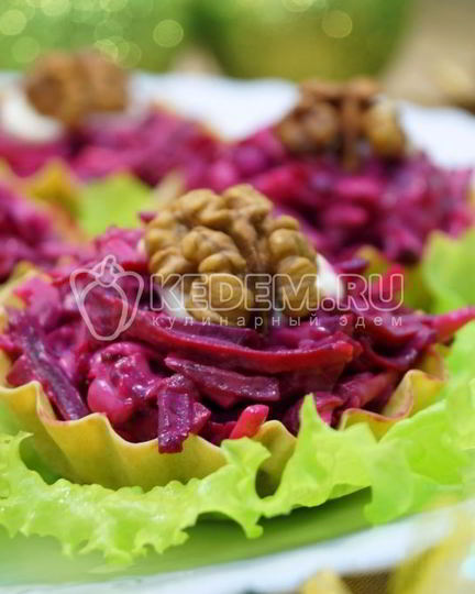 Рецепт свеклы с сыром в тарталетках