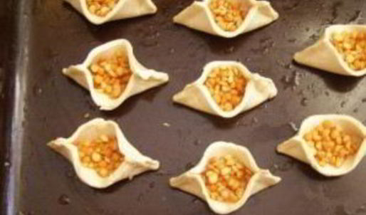 тарталетки из слоеного теста с начинкой