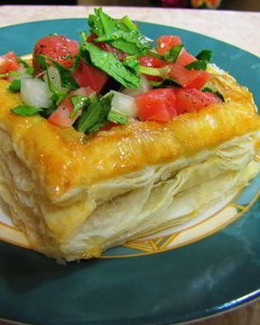 Тарталетки с форелью и семгой