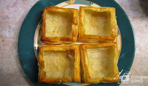 тарталетки с форелью и семгой