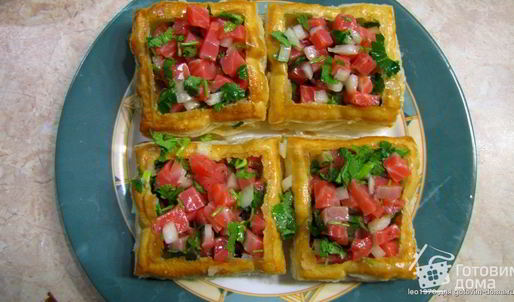 тарталетки с форелью и семгой