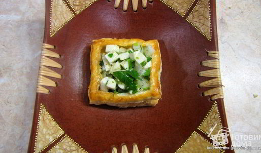 тарталетки с форелью и семгой