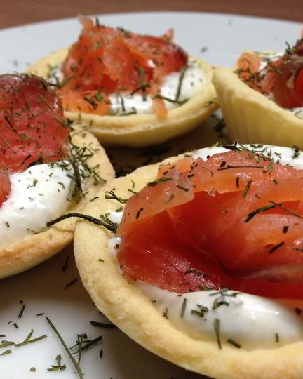 Рецепт тарталеток с форелью