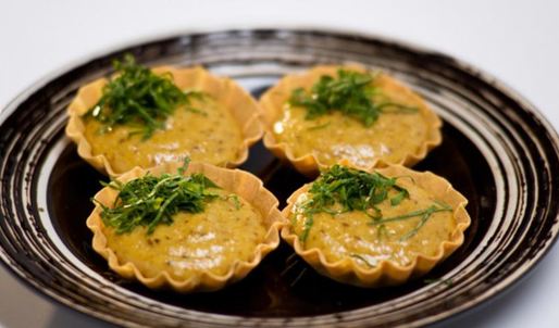 тарталетки с грибным муссом