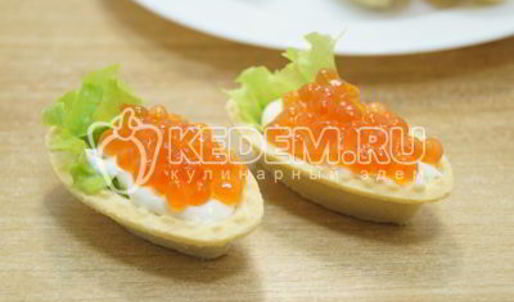 тарталетки с икрой