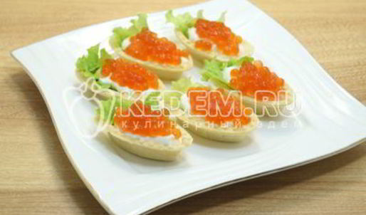 тарталетки с икрой