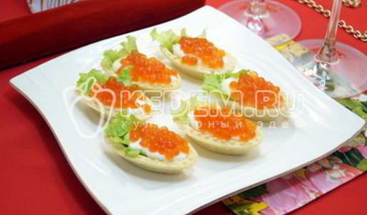 тарталетки с икрой