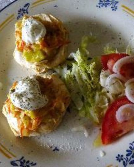 Рецепт тарталеток с крабовыми палочками