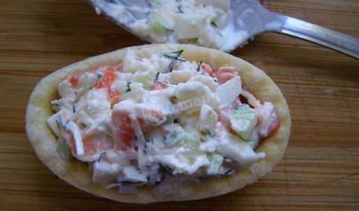 тарталетки с красной рыбой