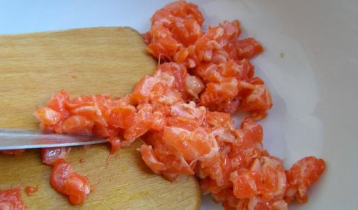 тарталетки с красной рыбой