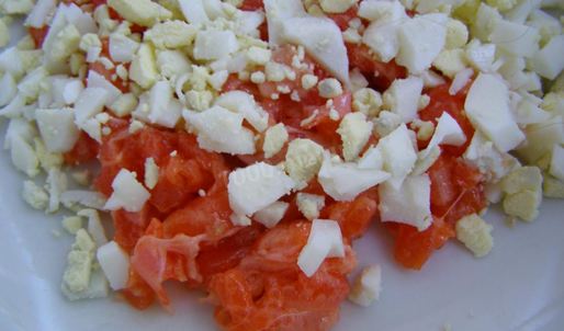 тарталетки с красной рыбой