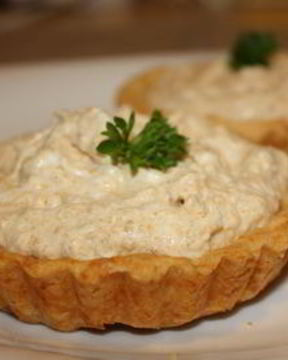 Тарталетки с кремом из лисичек