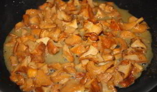 тарталетки с кремом из лисичек