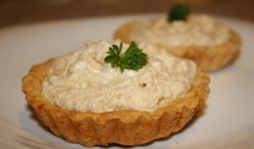 тарталетки с кремом из лисичек