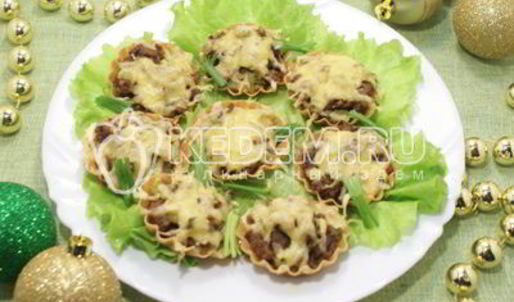 тарталетки с начинкой новогодний сюрприз