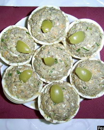 Рецепт тарталеток с печенью