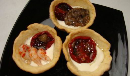 тарталетки с сыром джюгас