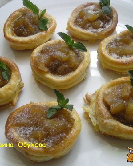 Рецепт тарталеток с яблоками
