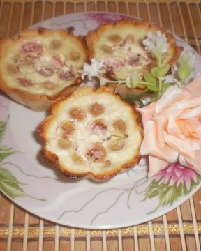 Тарталетки творожные с крыжовником