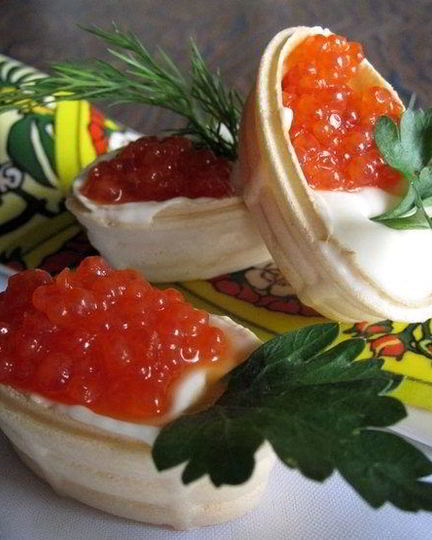 Рецепт вафельных тарталеток