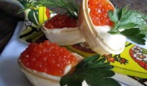 вафельные тарталетки