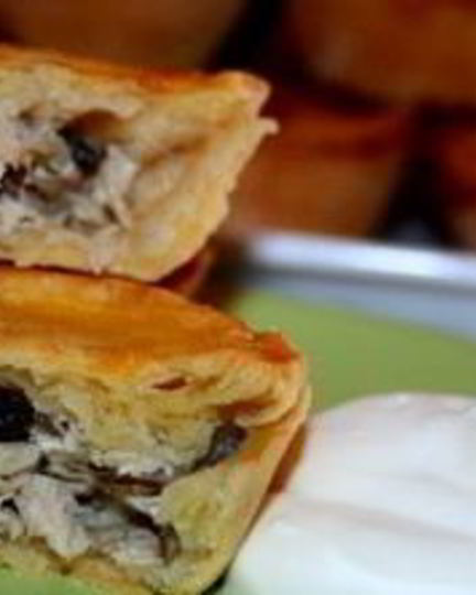 Рецепт закрытых тарталеток с курицей