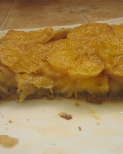 Рецепт апельсинова-бананового тарт татен