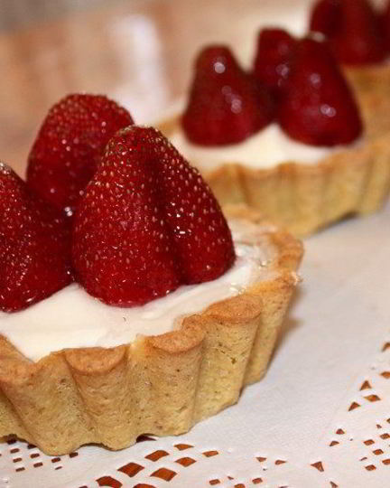 Рецепт клубничной тартинки