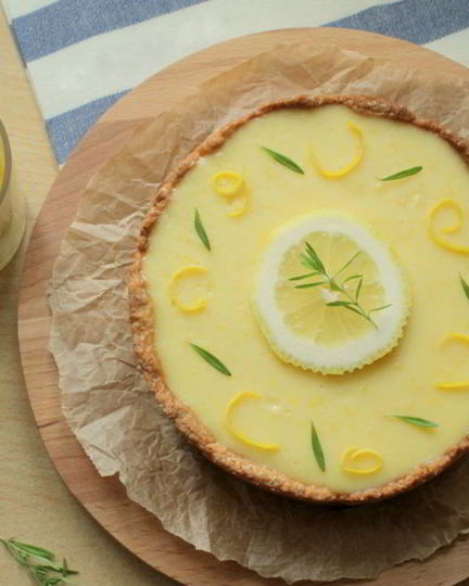 Рецепт лимонного тарта с миндалем