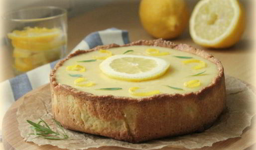 лимонный тарт с миндалем